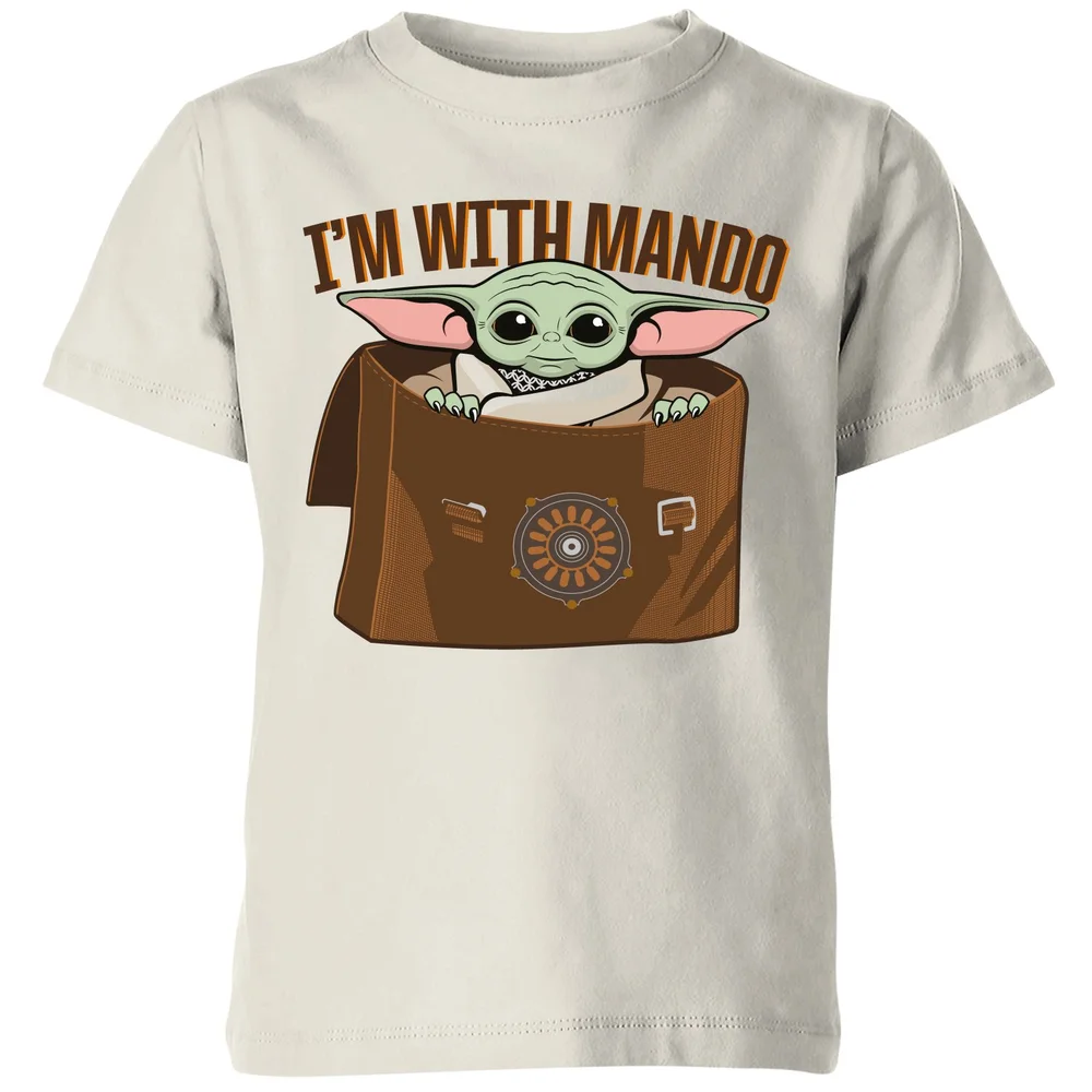 Star Wars The Mandalorian I'm With Mando Kids' T-Shirt - Cream - 3-4 ans Image 1