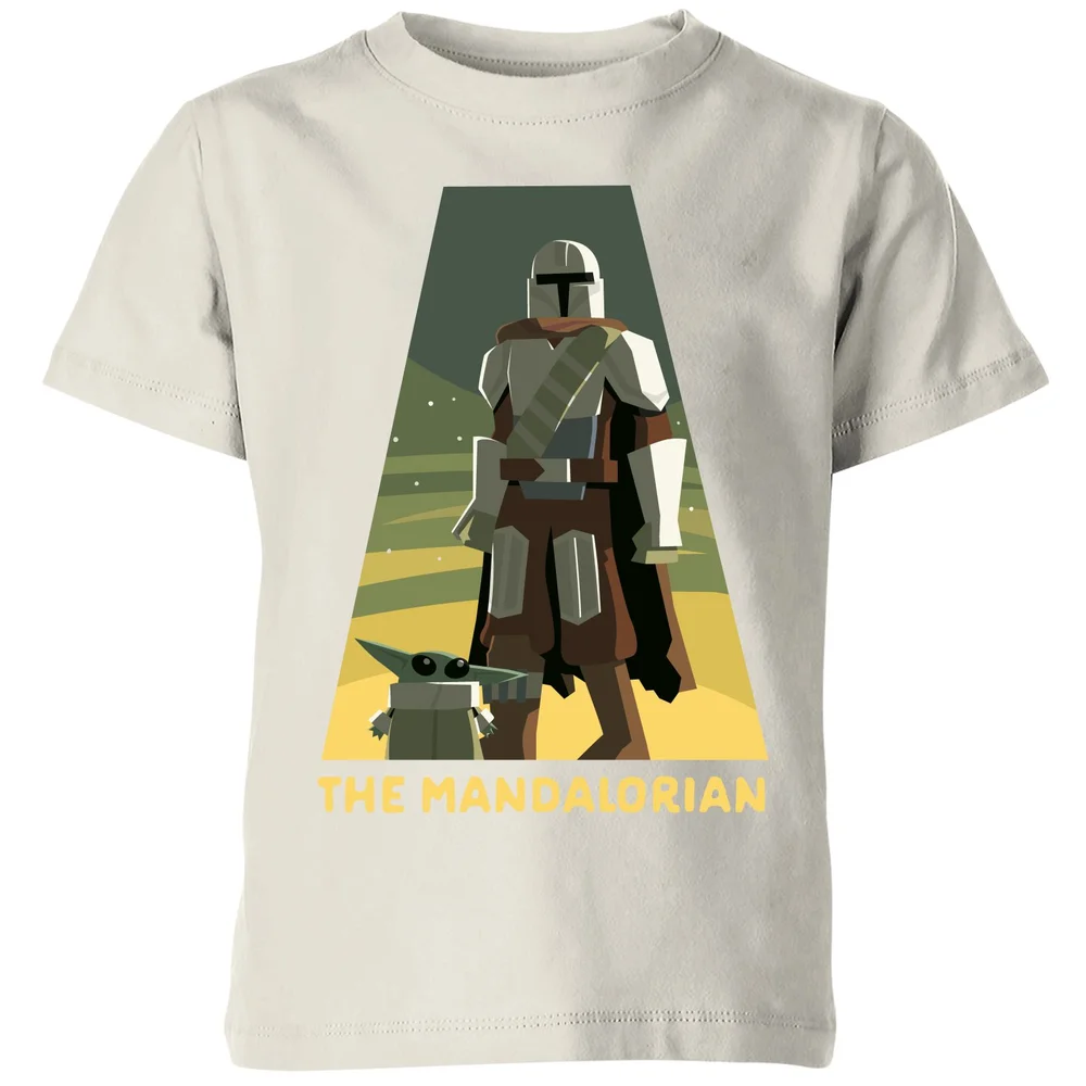 Star Wars The Mandalorian Artistic Pose Kids' T-Shirt - Cream - 3-4 ans Image 1
