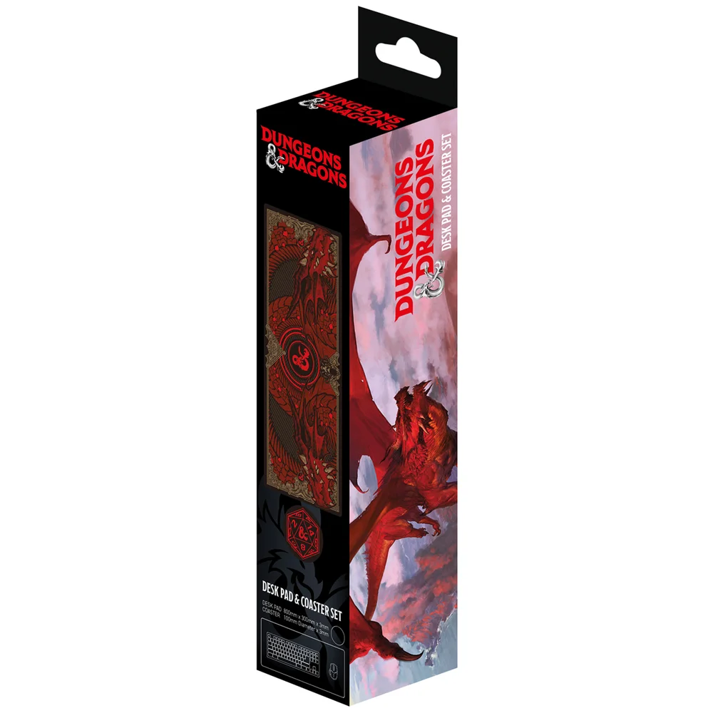 Fanattik Dungeons & Dragons Large Desk Pad And Coaster Set Image 1