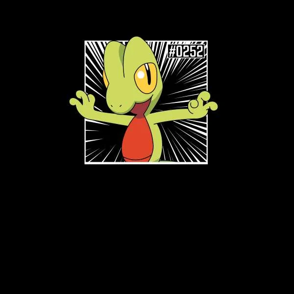 Pokemon Treecko Women's Cropped Hoodie - Black