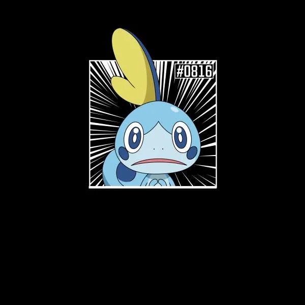 Pokemon Sobble Women's Cropped Hoodie - Black