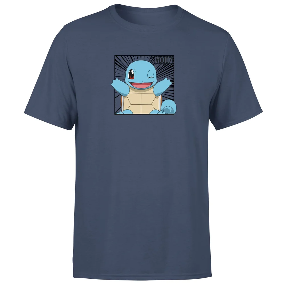 Pokémon Pokédex Squirtle #0007 Men's T-Shirt - Navy - S Image 1