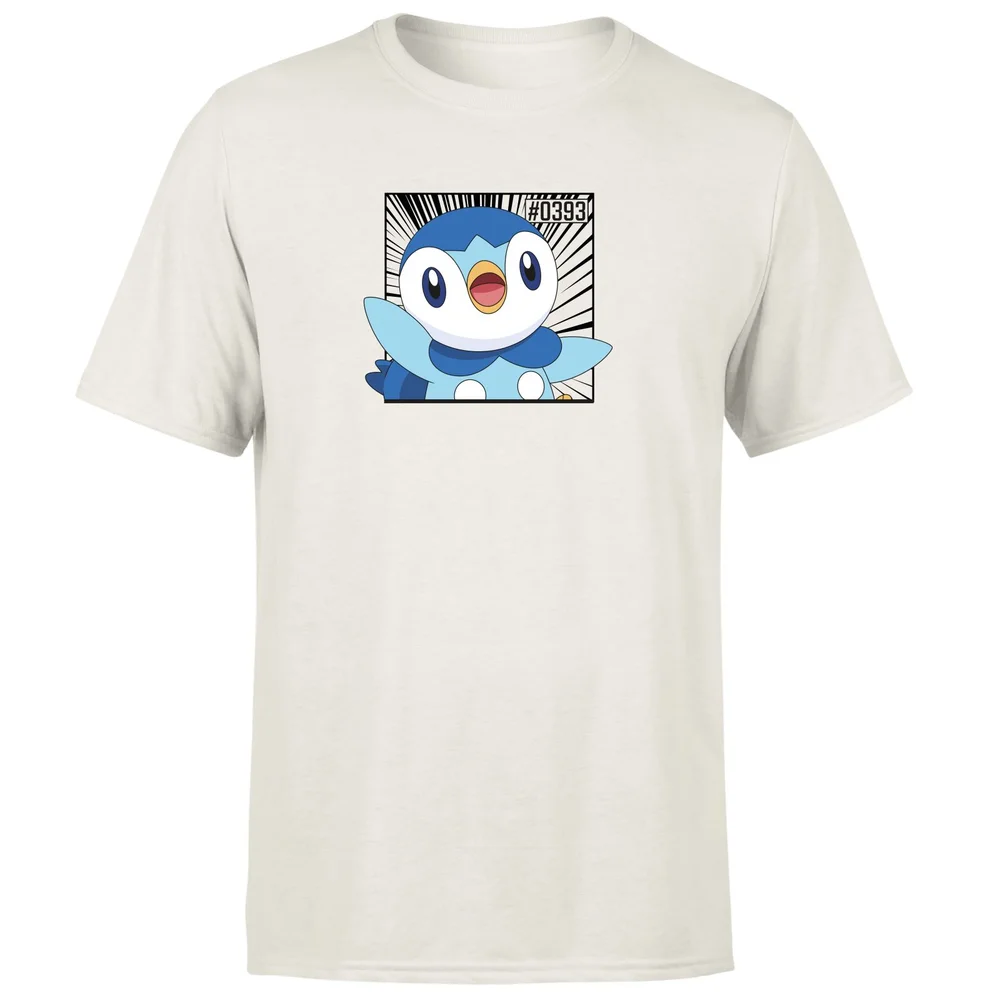 Pokemon Piplup Men's T-Shirt - Cream - L Image 1