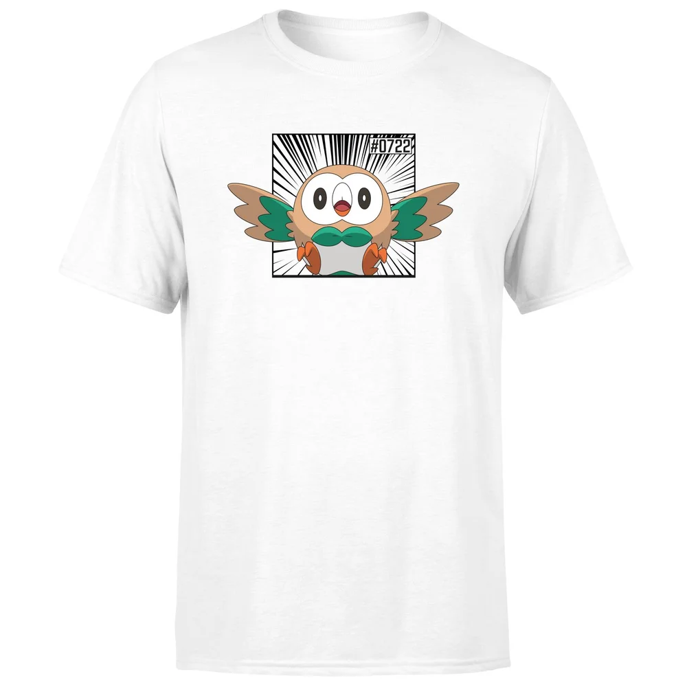 Pokemon Rowlet Men's T-Shirt - White - S Image 1