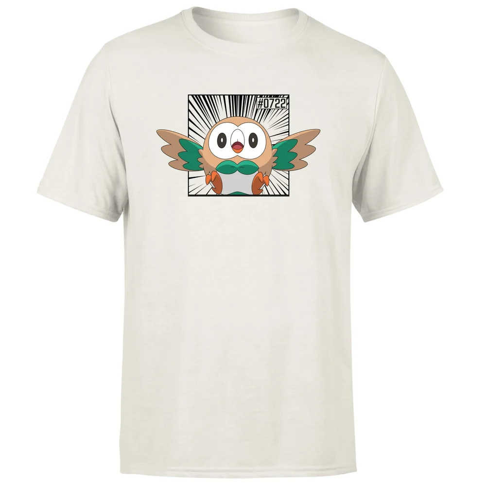 Pokemon Rowlet Men's T-Shirt - Cream - L Image 1