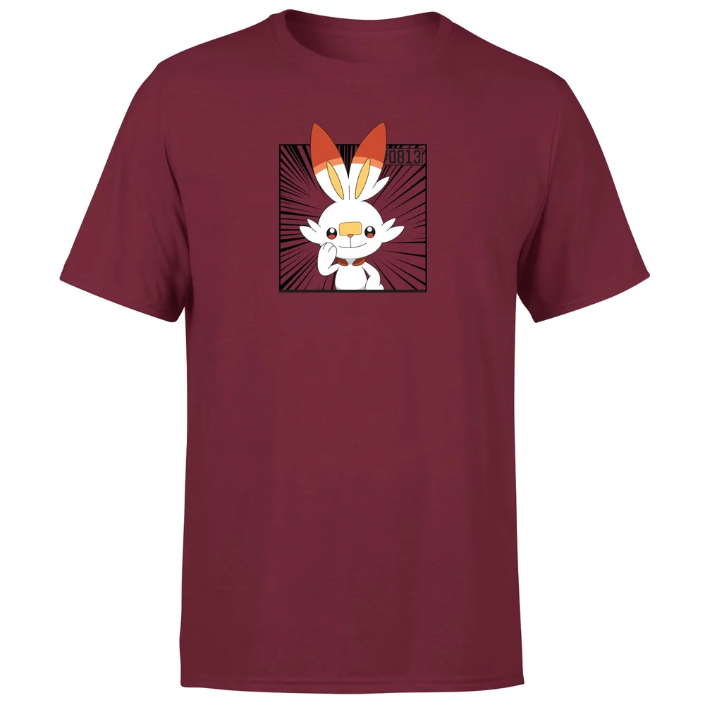 Pokemon Scorbunny Men's T-Shirt - Burgundy - S Image 1