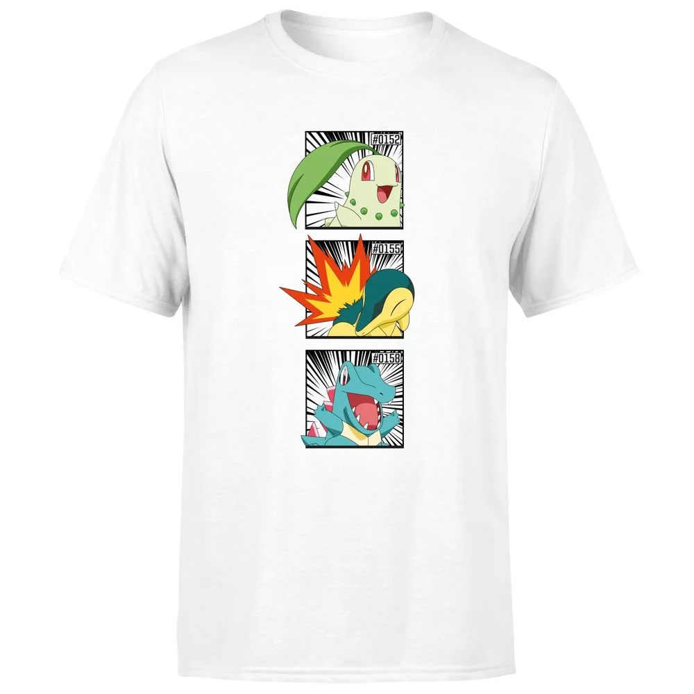 Pokemon Generation 2 Starters Men's T-Shirt - White - S Image 1