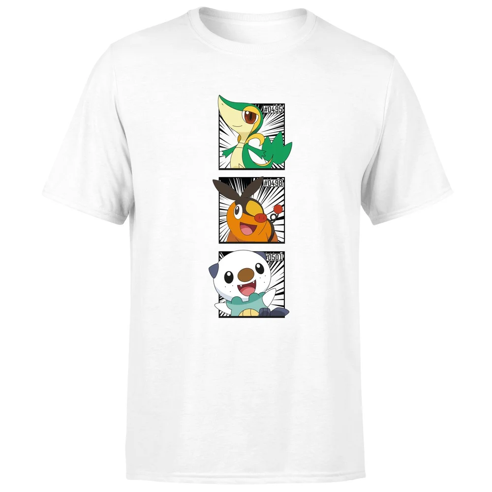Pokemon Generation 5 Starters Men's T-Shirt - White - S Image 1