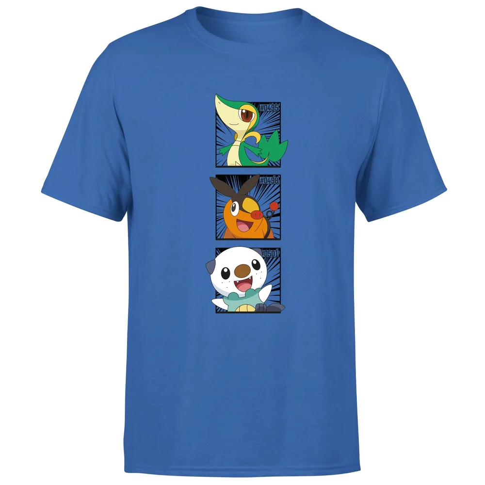 Pokemon Generation 5 Starters Men's T-Shirt - Blue - S Image 1