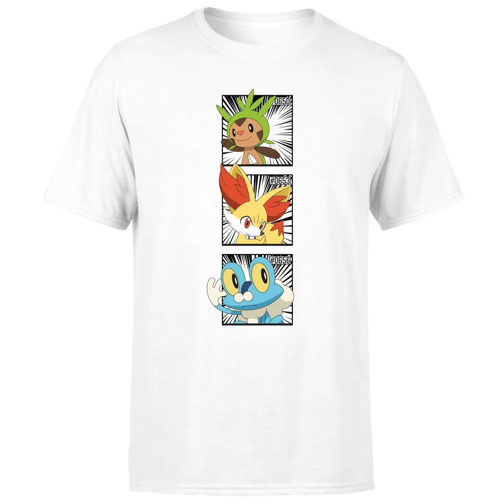 Pokemon Generation 6 Starters Men's T-Shirt - White - S Image 1