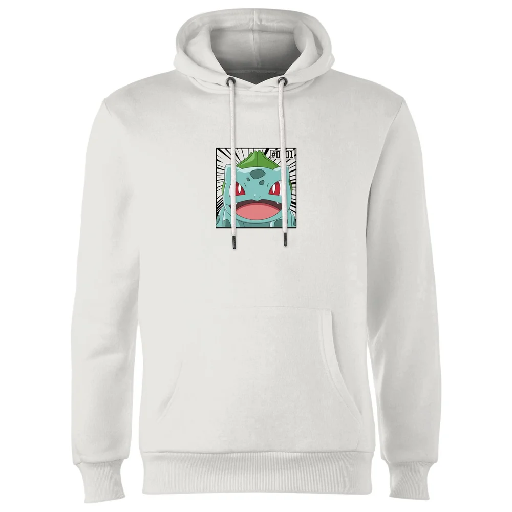 Pokémon Pokédex Bulbasaur #0001 Hoodie - White - S Image 1