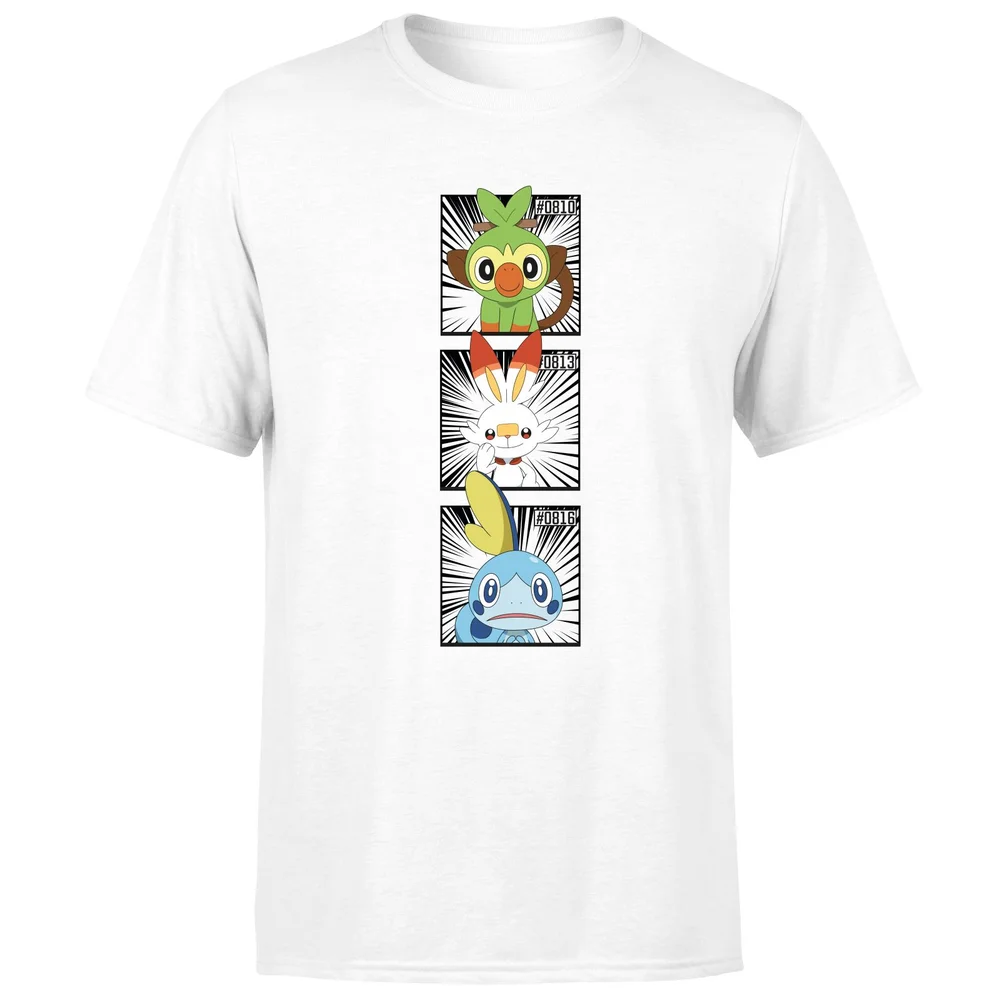 Pokemon Generation 8 Starters Men's T-Shirt - White - S Image 1