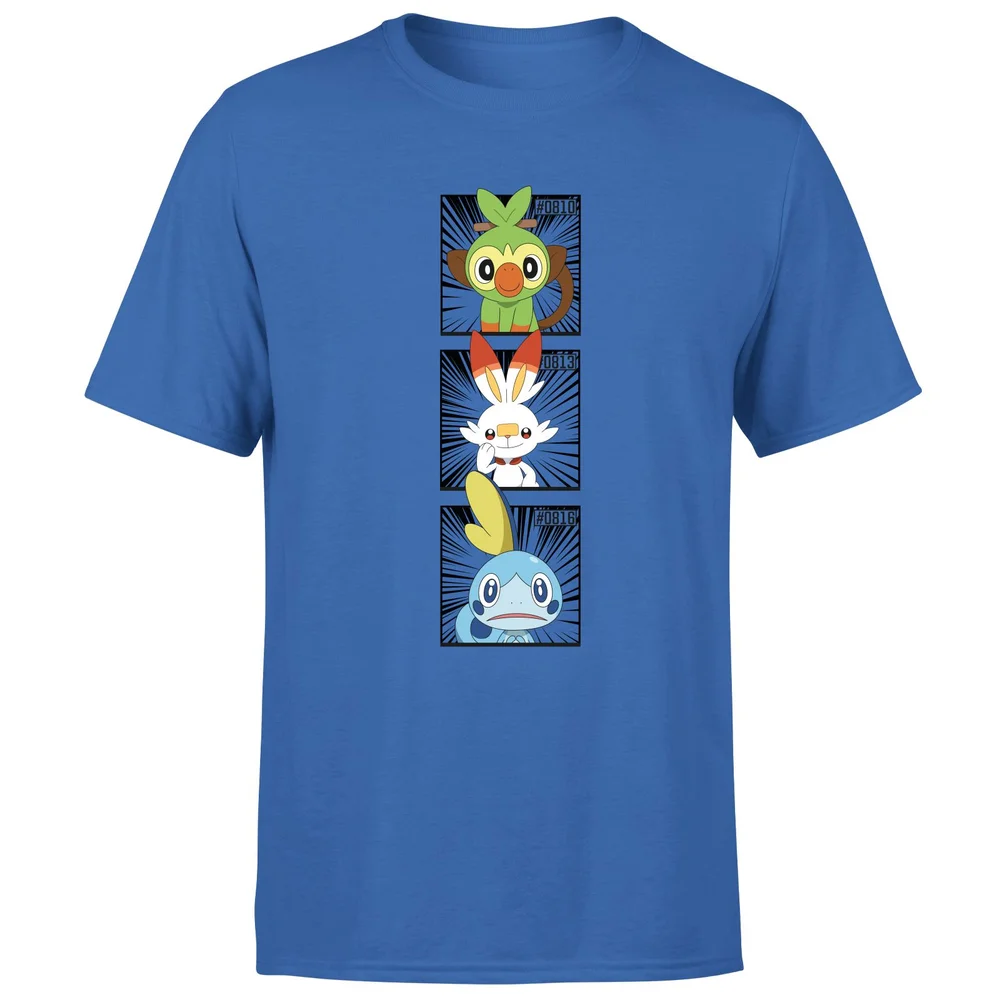 Pokemon Generation 8 Starters Men's T-Shirt - Blue - S Image 1