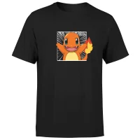 Pokémon Pokédex Charmander #0004 Men's T-Shirt - Black - undefined undefined