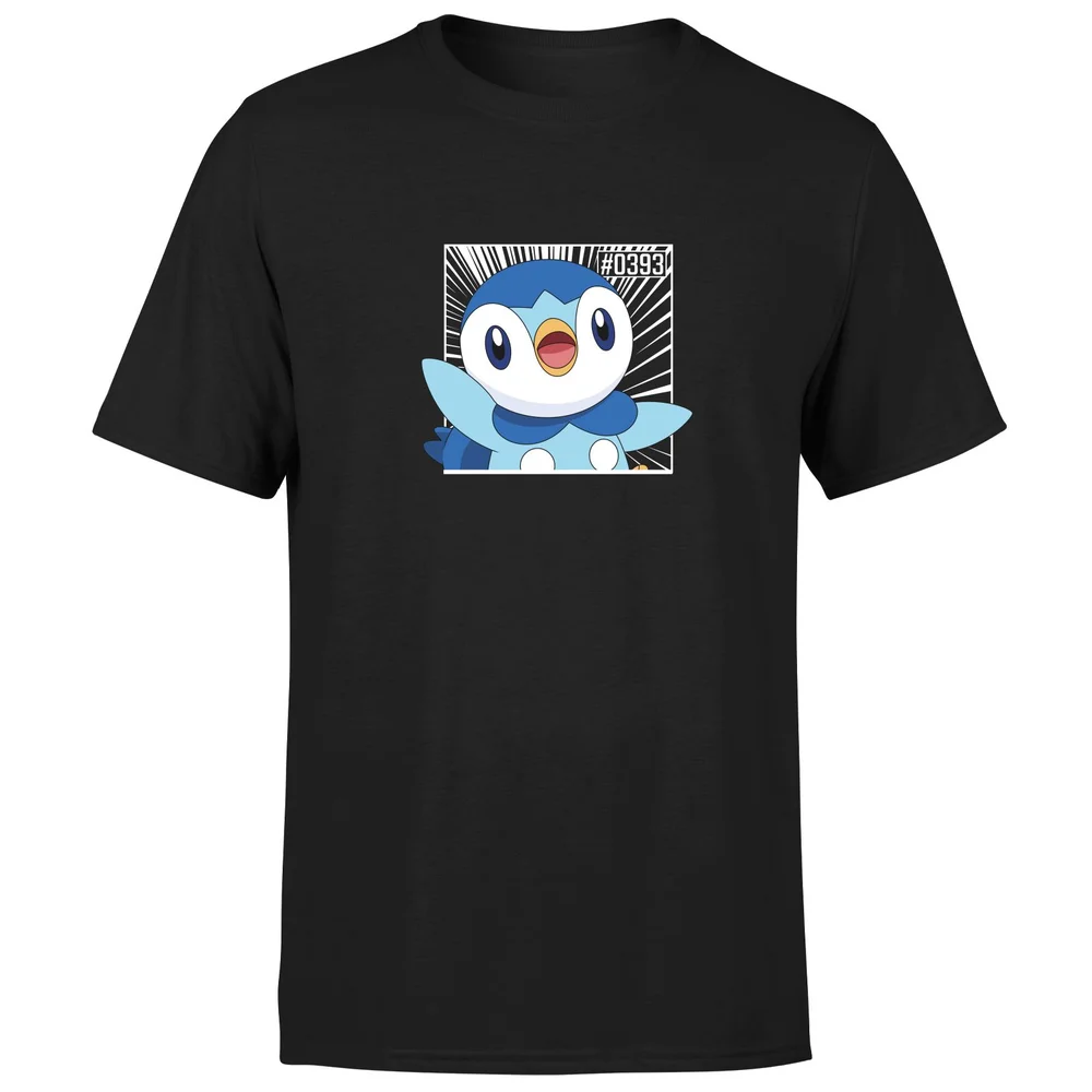 Pokemon Piplup Men's T-Shirt - Black - S Image 1
