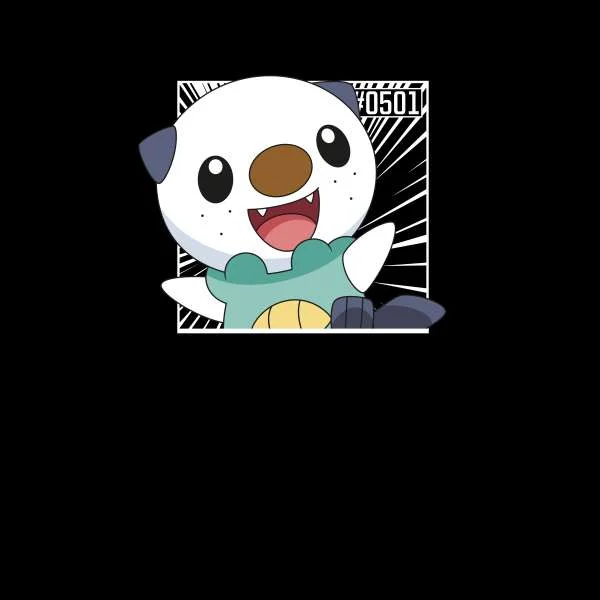 Pokemon Oshawott Men's T-Shirt - Black