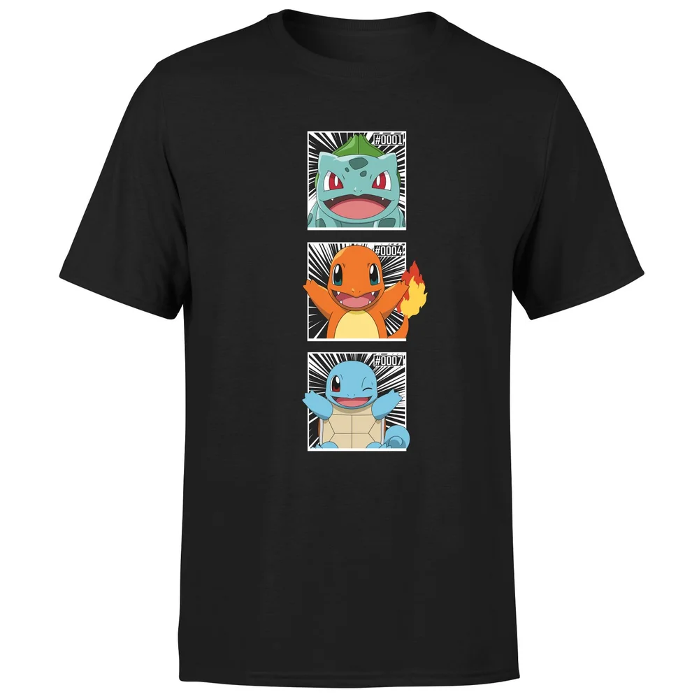 Pokemon Generation 1 Intro Men's T-Shirt - Black - S Image 1