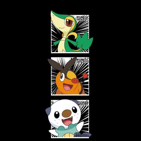 Pokemon Generation 5 Intro Men's T-Shirt - Black