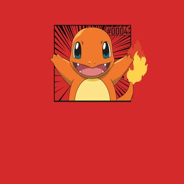 Pokémon Pokédex Charmander #0004 Women's T-Shirt - Red