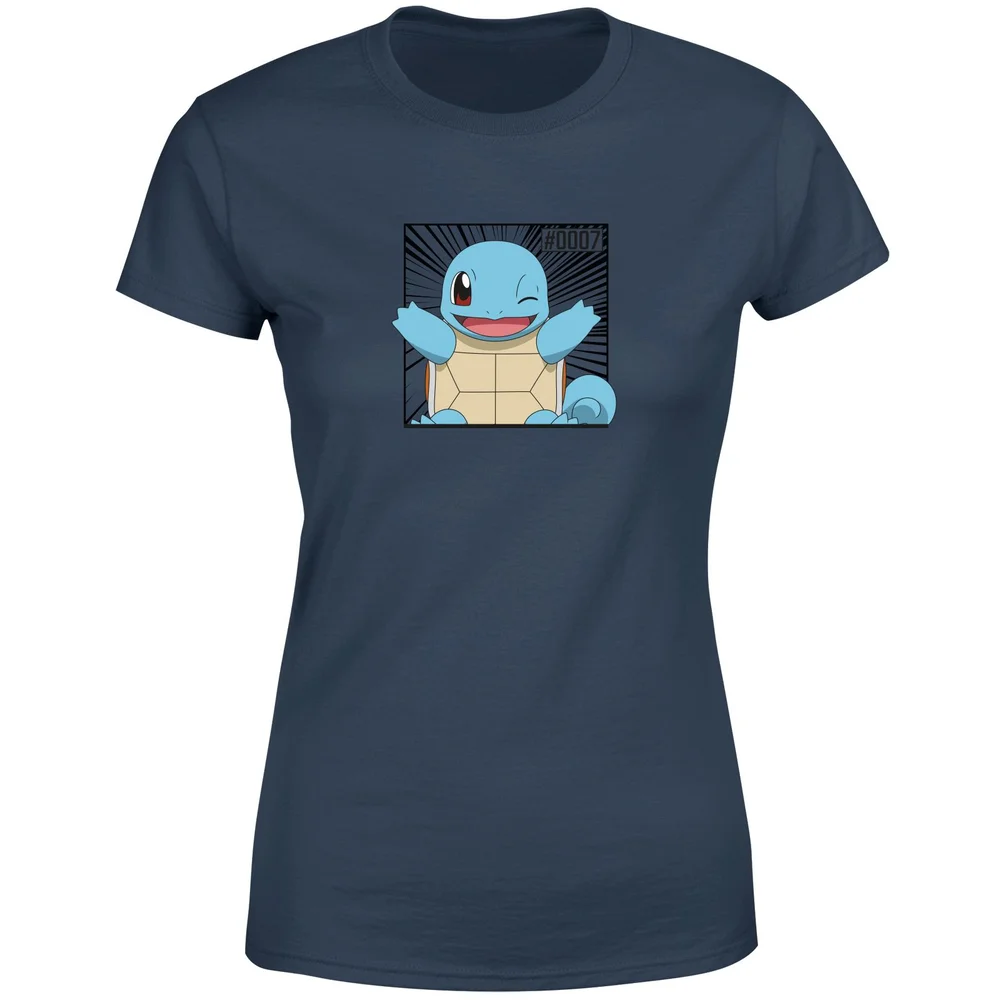 Pokémon Pokédex Squirtle #0007 Women's T-Shirt - Navy - XS Image 1