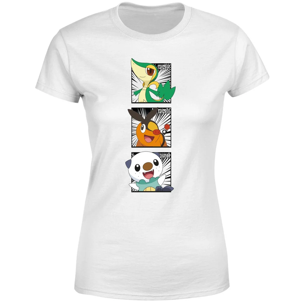 Pokemon Generation 5 Starters Women's T-Shirt - White - XS Image 1