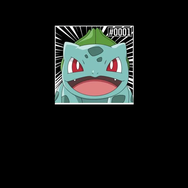 Pokémon Pokédex Bulbasaur #0001 Women's T-Shirt - Black