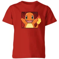 Pokémon Pokédex Charmander #0004 Kids' T-Shirt - Red