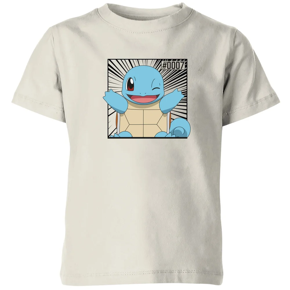 Pokémon Pokédex Squirtle #0007 Kids' T-Shirt - Cream - 3-4 ans Image 1