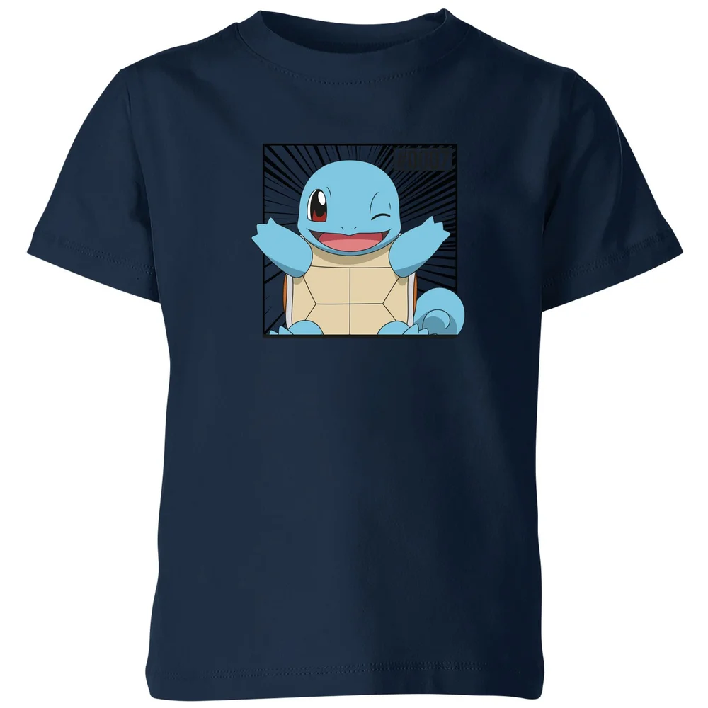Pokémon Pokédex Squirtle #0007 Kids' T-Shirt - Navy - 3-4 ans Image 1
