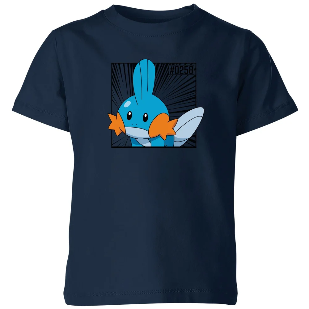 Pokemon Mudkip Kids' T-Shirt - Navy - 3-4 ans Image 1