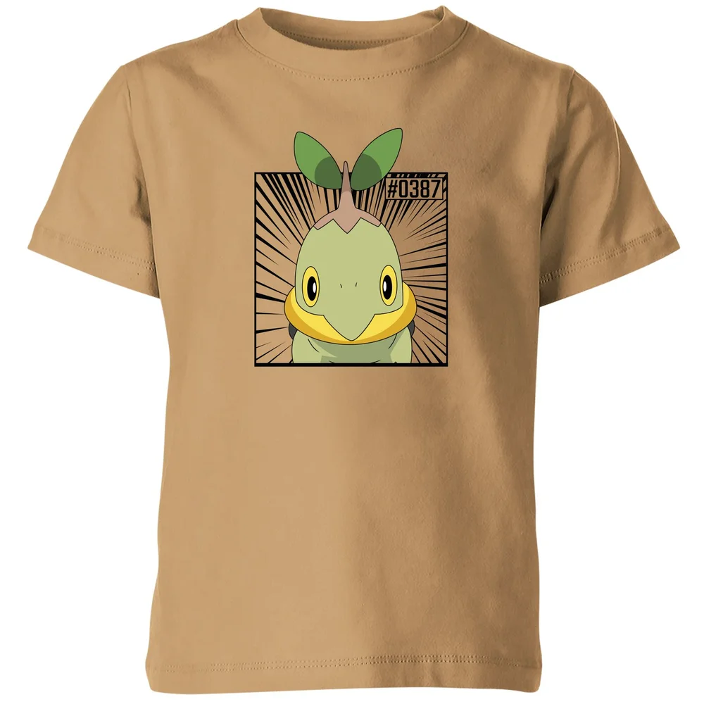 Pokemon Turtwig Kids' T-Shirt - Tan - 3-4 ans Image 1