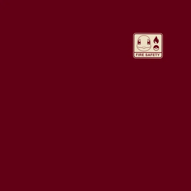 Pokémon Woodland Fire Safety Unisex T-Shirt - Burgundy