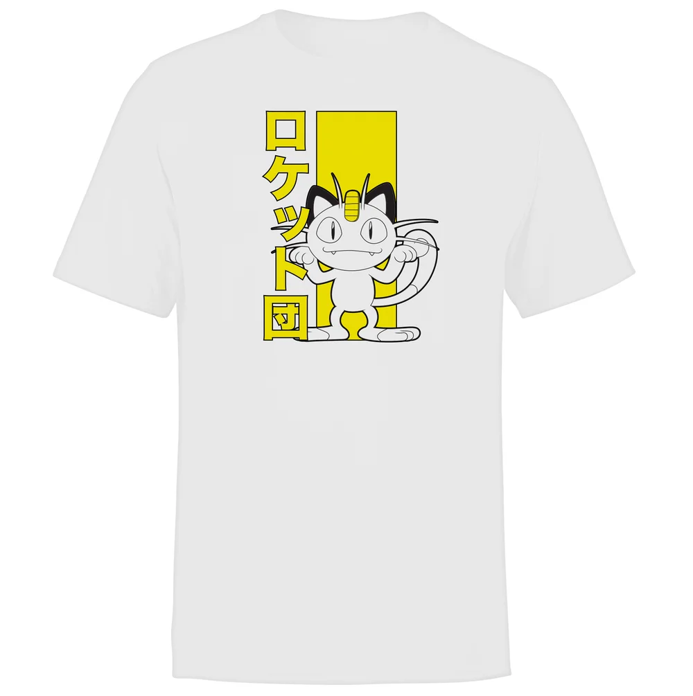 Akedo X Pokémon Team Rocket Meowth T-Shirt Homme - Blanc - S Image 1