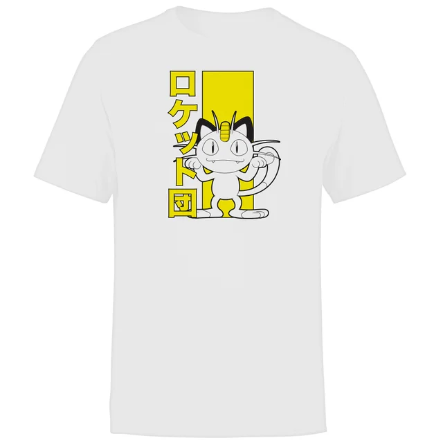 Akedo X Pokémon Team Rocket Meowth T-Shirt Homme - Blanc