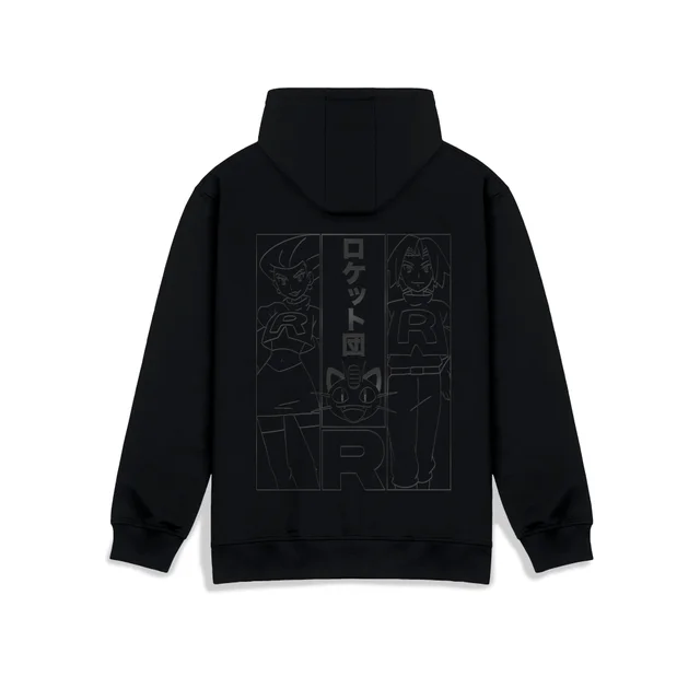 Akedo X Pokémon Team Rocket Sweat à capuchon - Noir