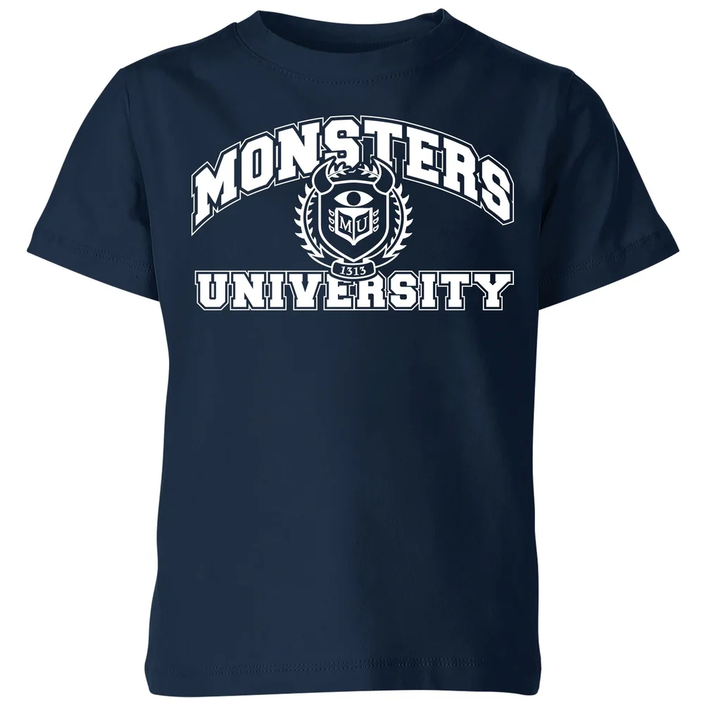 Monsters Inc. Monsters University Student Kids' T-Shirt - Navy - 7-8 ans Image 1