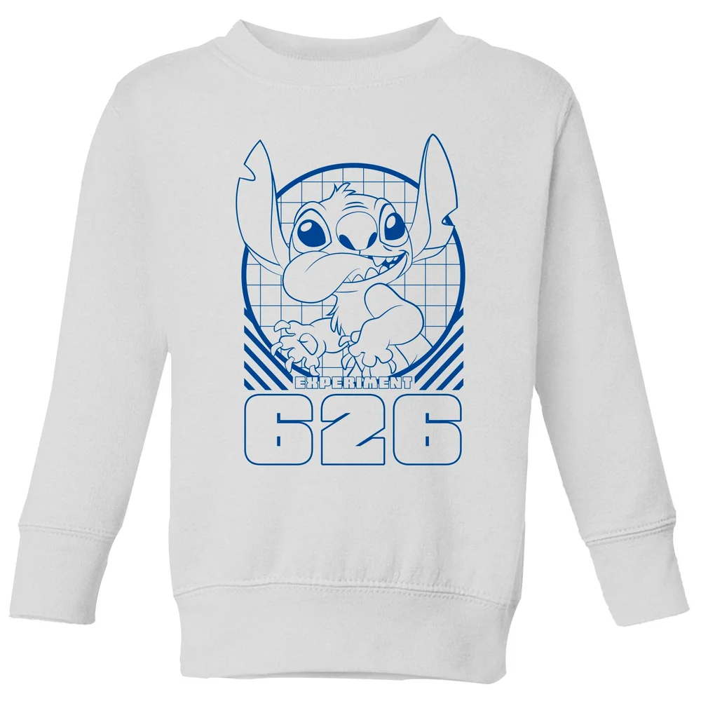 Lilo And Stitch Warning Experiment 626 Kids' Sweatshirt - White - 5-6 ans Image 1