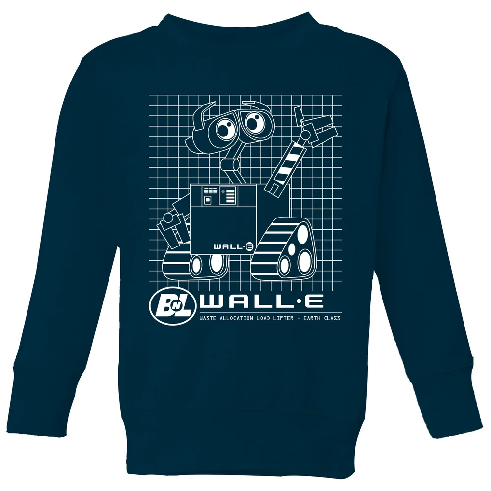 Wall-E Schematic Kids' Sweatshirt - Navy - 3-4 ans Image 1
