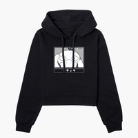 Pokémon Psyduck Women's Cropped Hoodie - Black