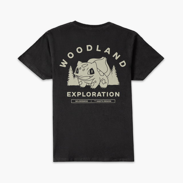 Pokémon Woodland Exploration Unisex T-Shirt - Black
