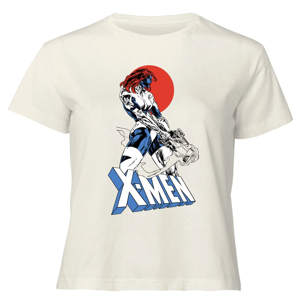 X-Men Mystique Women's Cropped T-Shirt - Cream - XS Image 1