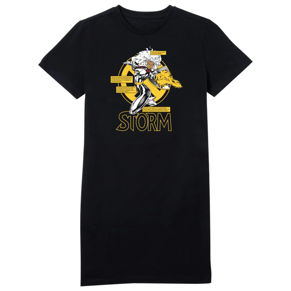 X-Men Storm Bio Women's T-Shirt Dress - Black - L Image 1