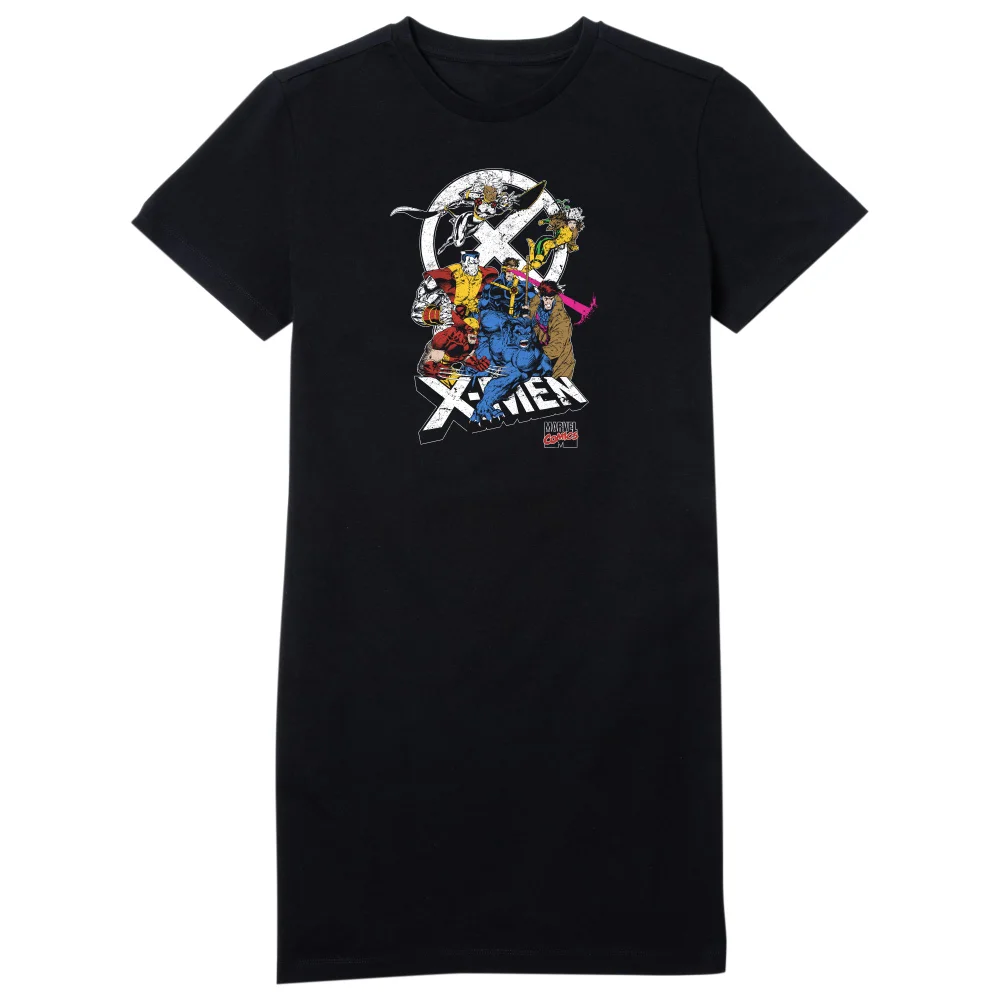 X-Men Super Team Women's T-Shirt Dress - Black - L Image 1