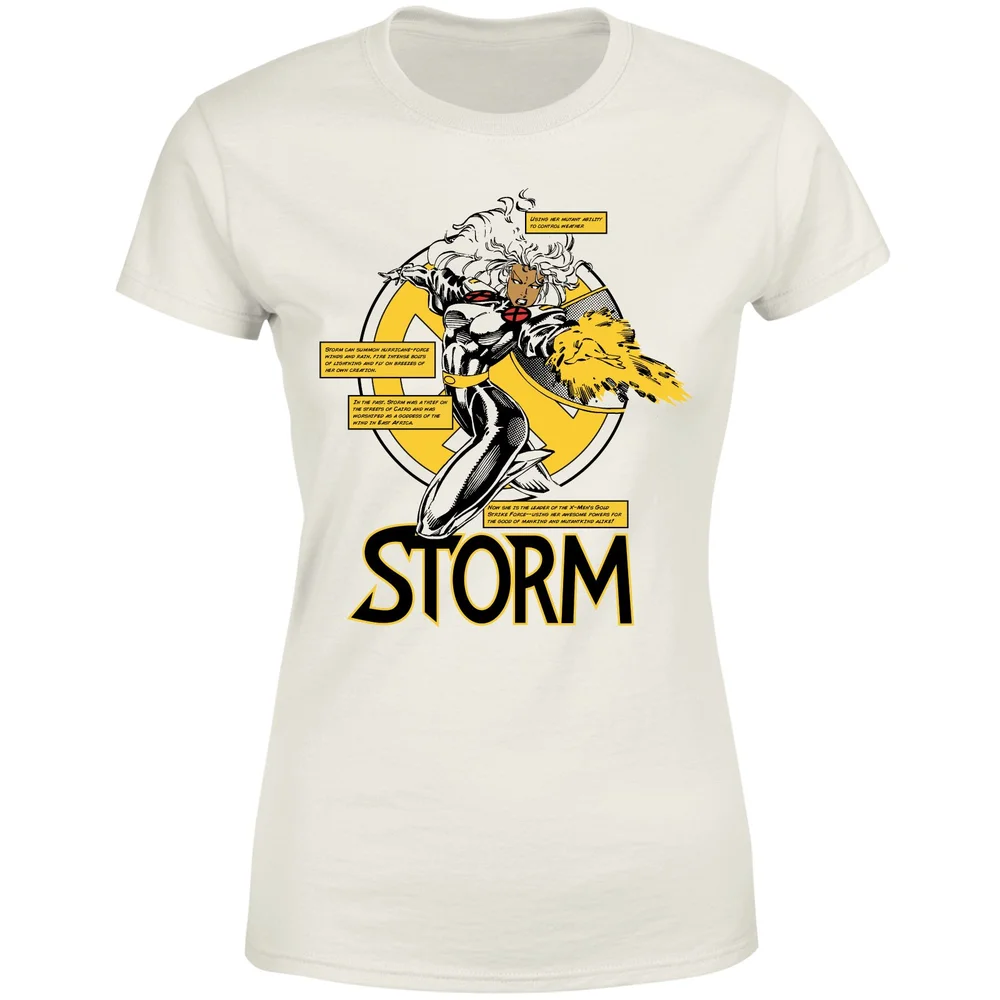 X-Men Storm Bio Women's T-Shirt - Cream - M Image 1