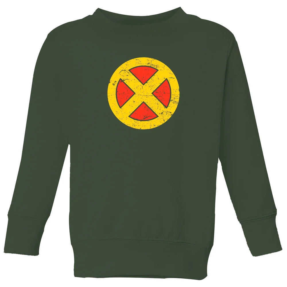 X-Men Emblem Drk Kids' Sweatshirt - Green - 3-4 ans Image 1