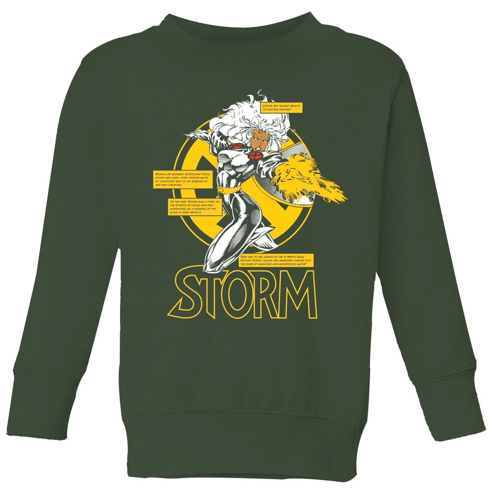 X-Men Storm Bio Kids' Sweatshirt - Green - 3-4 ans Image 1