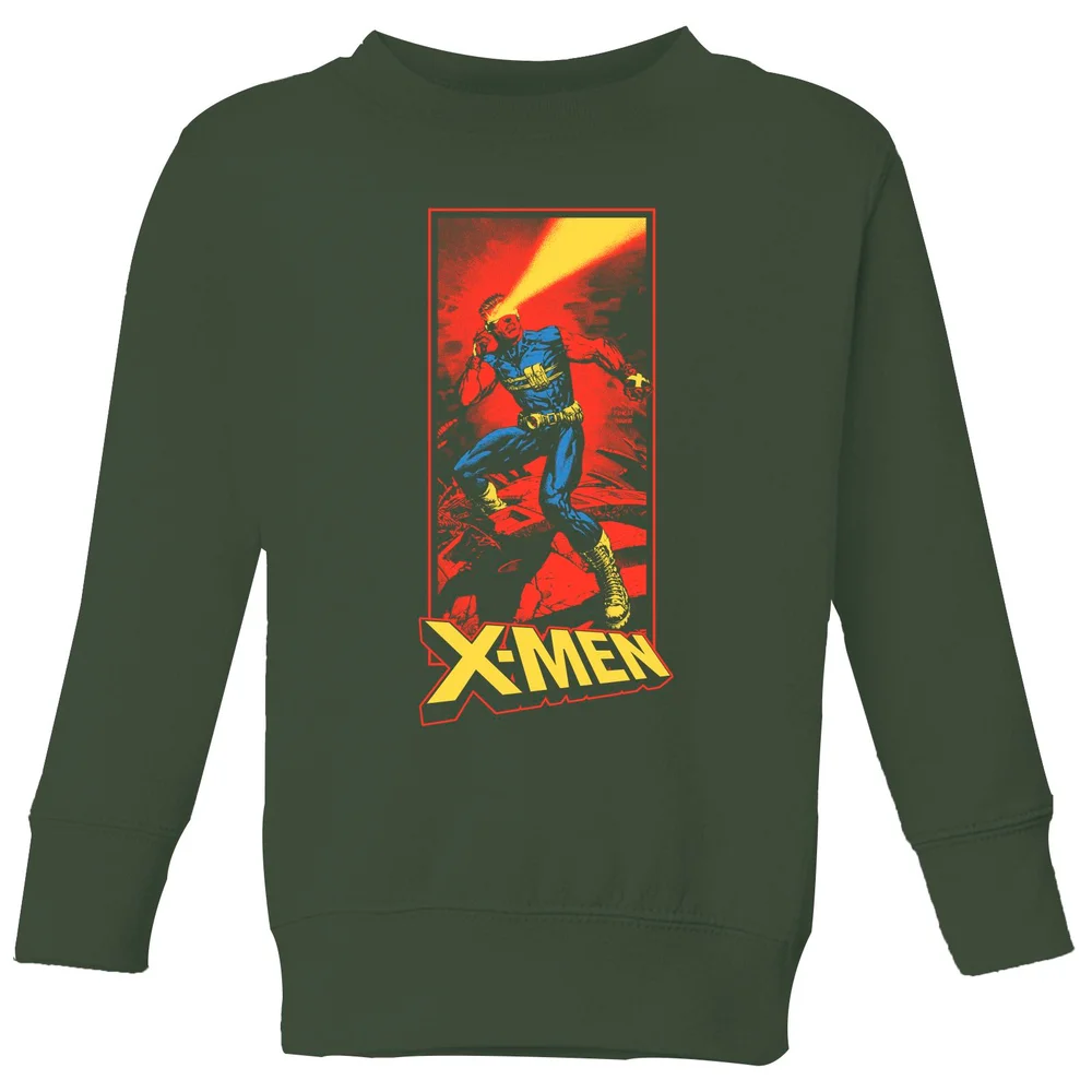 X-Men Cyclops Energy Beam Kids' Sweatshirt - Green - 3-4 ans Image 1