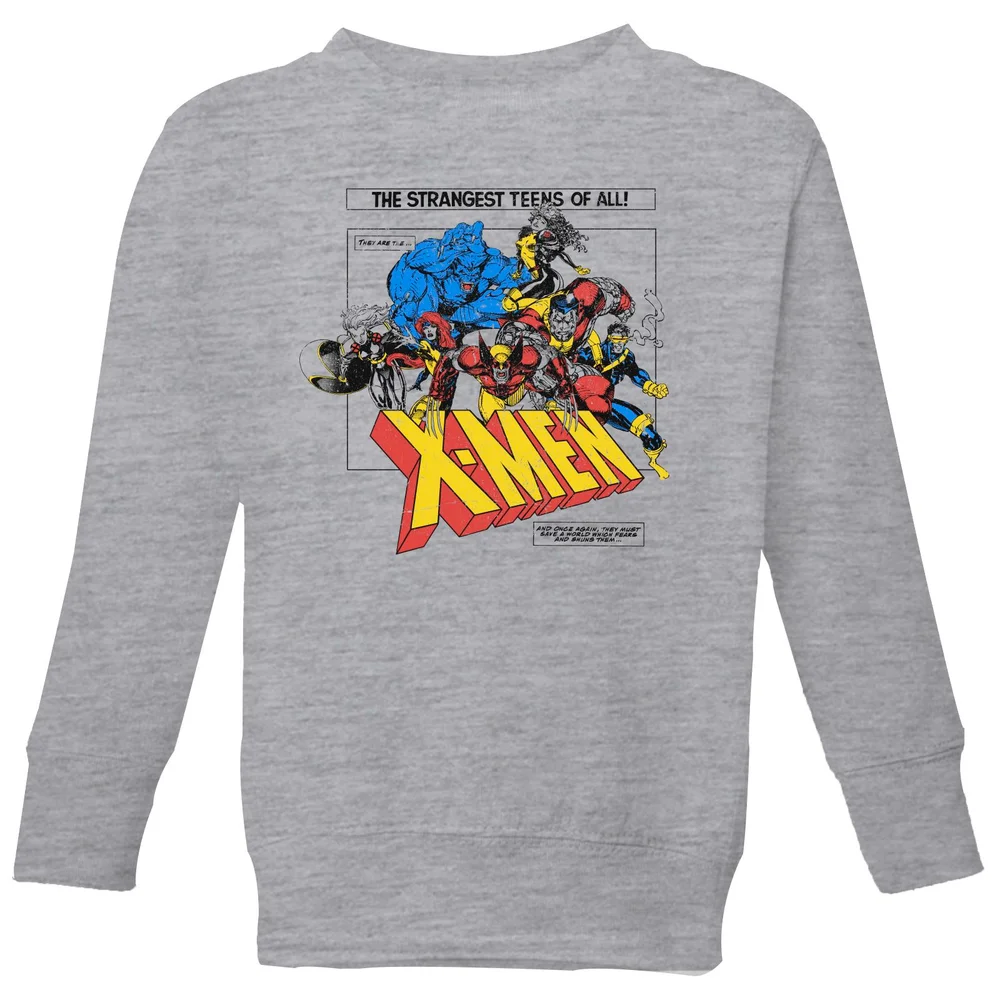 X-Men Retro Team Up Kids' Sweatshirt - Grey - 3-4 ans Image 1