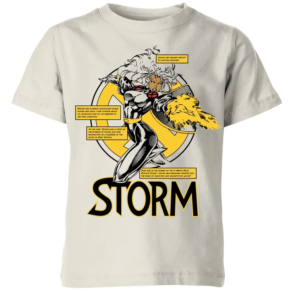 X-Men Storm Bio Kids' T-Shirt - Cream - 3-4 ans Image 1
