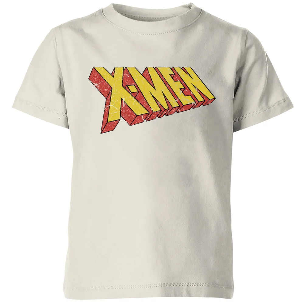 X-Men Retro Logo Kids' T-Shirt - Cream - 3-4 ans Image 1